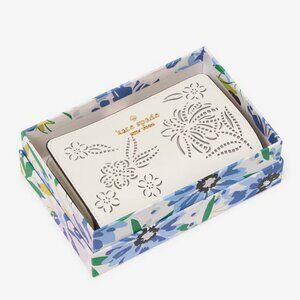 Kate Spade Madison Floral Festival Perforated Medium Compact Wallet Butterfly